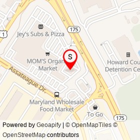 IHOP on Assateague Drive, Jessup Maryland - location map