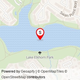 Lake Elkhorn Park on , Columbia Maryland - location map