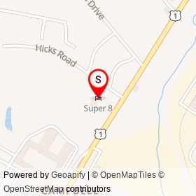 Super 8 on Hicks Road,  Maryland - location map