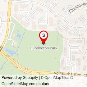 Huntington Park on , Columbia Maryland - location map