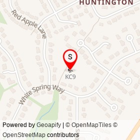 KC9 on White Spring Way, Columbia Maryland - location map