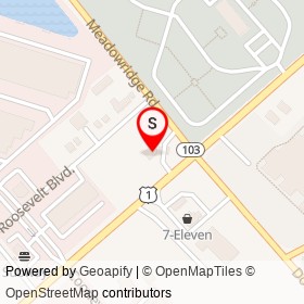 Lucky's Food and Deli on Washington Boulevard, Elkridge Maryland - location map