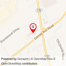 Morning Star Deli on Dorsey Run Road, Jessup Maryland - location map