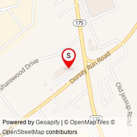 No Name Provided on Dorsey Run Road, Jessup Maryland - location map