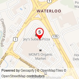 Squisito on Assateague Drive, Jessup Maryland - location map