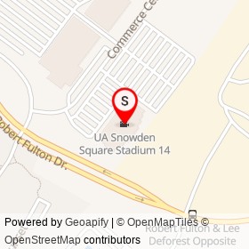 UA Snowden Square Stadium 14 on Commerce Center Drive, Columbia Maryland - location map