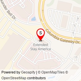 Extended Stay America on Eli Whitney Drive, Columbia Maryland - location map