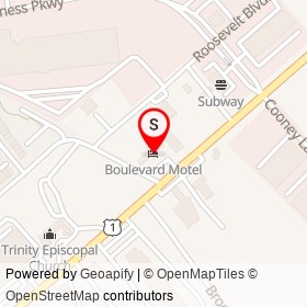Boulevard Motel on Washington Boulevard, Elkridge Maryland - location map