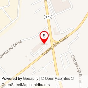Barber Plus on Dorsey Run Road, Jessup Maryland - location map