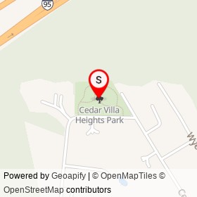 Cedar Villa Heights Park on ,  Maryland - location map