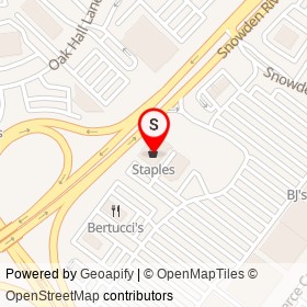 Staples on Snowden River Parkway, Columbia Maryland - location map