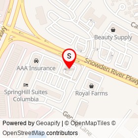 Capital One on Minstrel Way, Columbia Maryland - location map