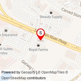 Royal Farms on Snowden River Parkway, Columbia Maryland - location map