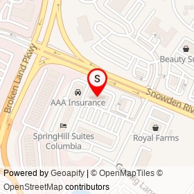 Grotto Pizza on Minstrel Way, Columbia Maryland - location map