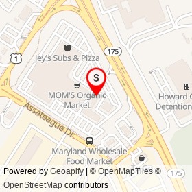 Advance Auto Parts on Assateague Drive, Jessup Maryland - location map