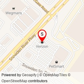 Verizon Wireless on Snowden Square Drive, Columbia Maryland - location map
