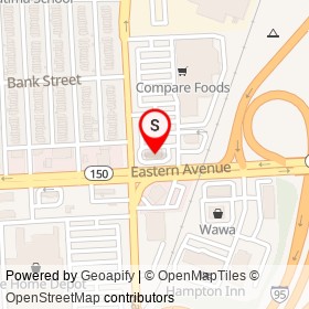 McDonald's on Eastern Avenue, Baltimore Maryland - location map