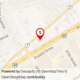 McDonald's on Pulaski Highway, Rosedale Maryland - location map