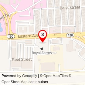 Royal Farms on Eastern Avenue, Baltimore Maryland - location map