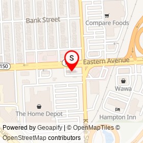 Carroll Motor Fuels on Eastern Avenue, Baltimore Maryland - location map