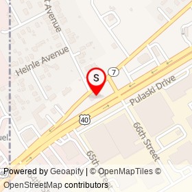 Club 7400 on Pulaski Highway, Rosedale Maryland - location map