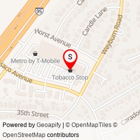 Tobacco Stop on Chesaco Avenue, Rosedale Maryland - location map