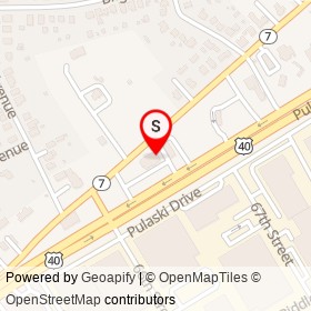 Shop on Pulaski Highway, Rosedale Maryland - location map