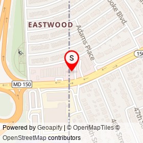 Eastern Car Wash on Eastern Avenue, Eastpoint Maryland - location map