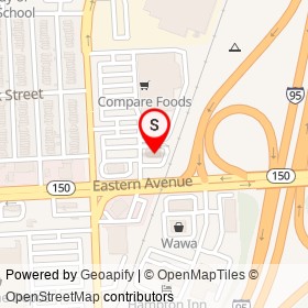 SunTrust on Eastern Avenue, Baltimore Maryland - location map