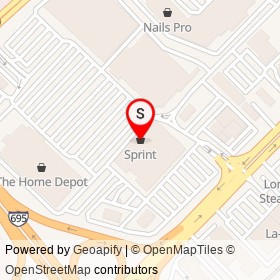 Sprint on Golden Ring Plaza, Rossville Maryland - location map