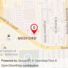 McDonald's on O'Donnell Street Cutoff, Baltimore Maryland - location map