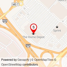 The Home Depot on Petrie Way, Rossville Maryland - location map