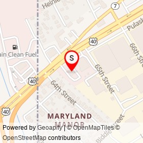 Rosario’s Italian Kitchen on Pulaski Highway, Rosedale Maryland - location map