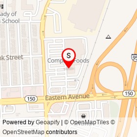 Sonny Nails on Eastern Avenue, Baltimore Maryland - location map
