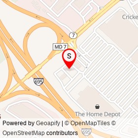 Golden Panda on Petrie Way, Rossville Maryland - location map