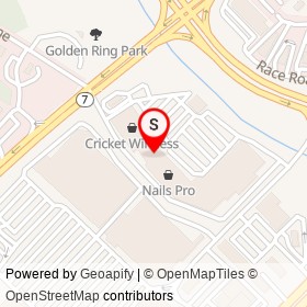 Cleaners on Philadelphia Road, Rossville Maryland - location map