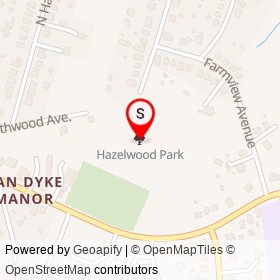 Hazelwood Park on , Overlea Maryland - location map