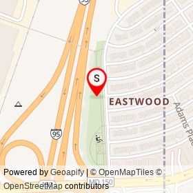 Eastwood Community Park on , Baltimore Maryland - location map
