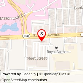 Panda Express on Eastern Avenue, Baltimore Maryland - location map