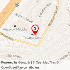 JT Nails on Chesaco Avenue, Rosedale Maryland - location map