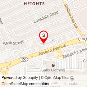 Mini Mart on Eastern Avenue, Eastpoint Maryland - location map