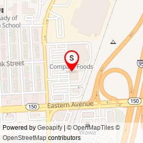 T-Mobile on Eastern Avenue, Baltimore Maryland - location map
