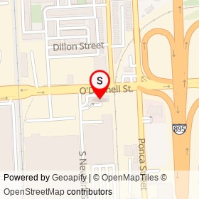 BJ's Gas on O'Donnell Street, Baltimore Maryland - location map