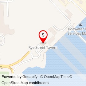 Rye Street Tavern on Rye Street, Baltimore Maryland - location map