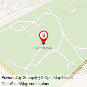 Carroll Park on , Baltimore Maryland - location map