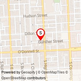 No Name Provided on Gunther Street, Baltimore Maryland - location map