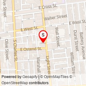 Brewers Cask on Light Street, Baltimore Maryland - location map