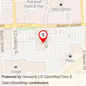 European Wax Center on Boston Street, Baltimore Maryland - location map
