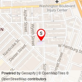 No Name Provided on Scott Street, Baltimore Maryland - location map