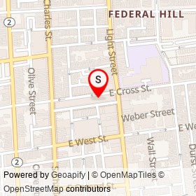 Annoula's Kitchen on South Charles Street, Baltimore Maryland - location map